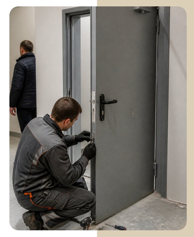 Ремонт противопожарной двери в Сосновом Боре по цене 6603 р. | ДвериЛегко-Снб