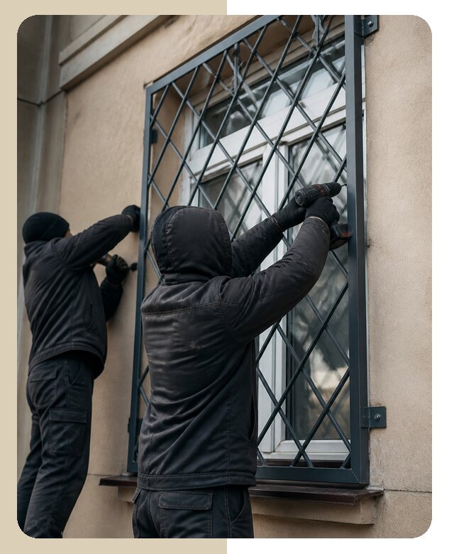 Установка антивандальных решеток на окна в Сосновом Боре